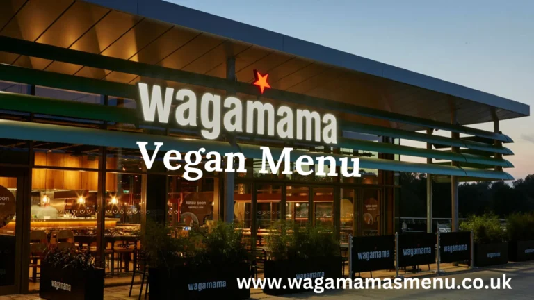 Wagamama Vegan Menu Prices-UK 2025